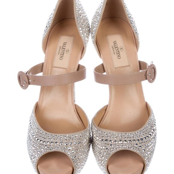 Valentino Embellished Suede Pumps Size: 8.5 | IT 38.5 - Picture 5 of 5